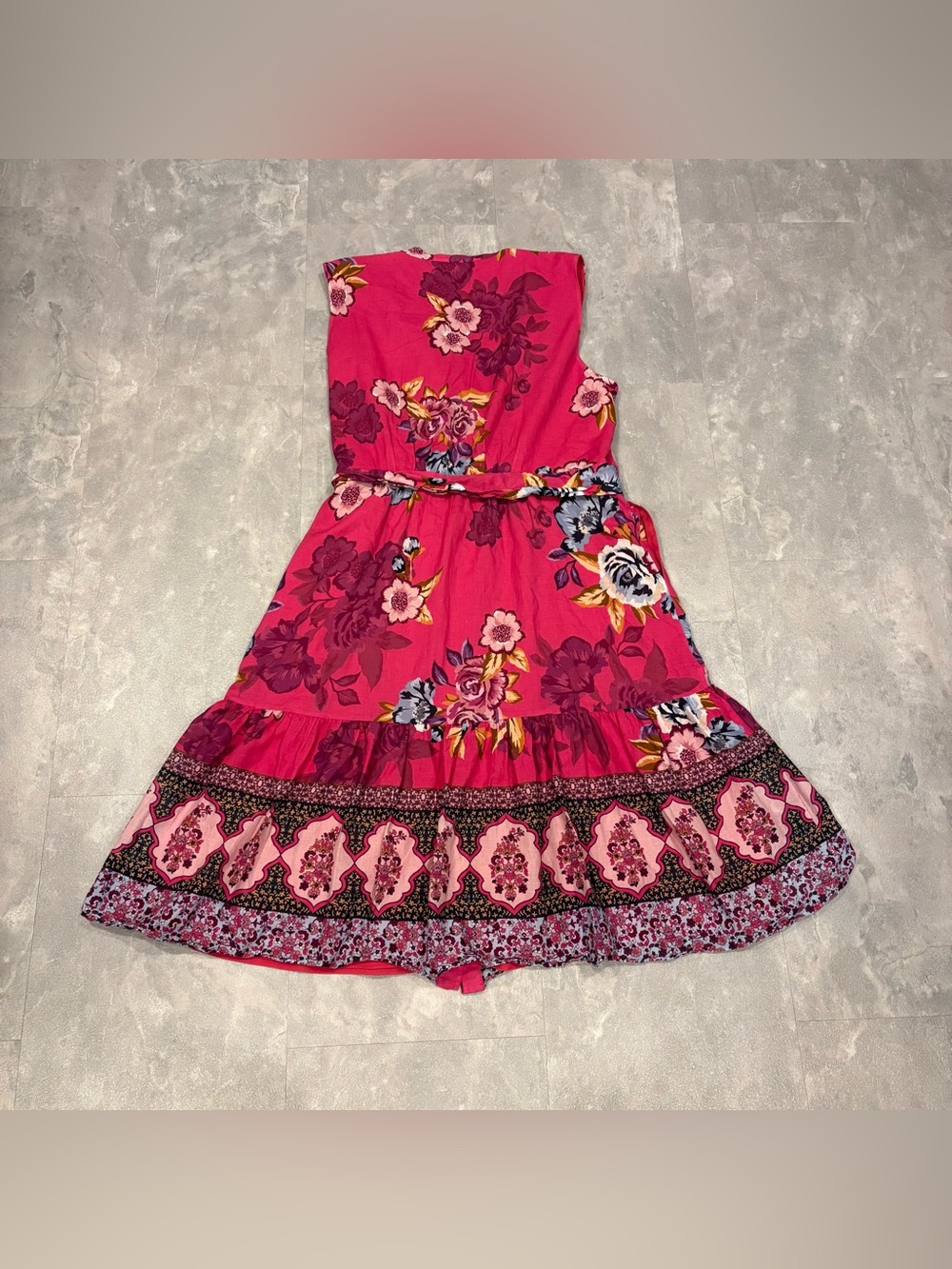 KOBI HALPERIN Hailey Rose Pink Floral Multi Wrap Dress Size XXL - Picture 5 of 8